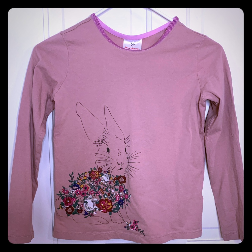Hanna Andersson bunny tee size 140